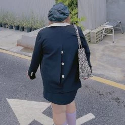 DAJUN New Arrivals [Curve Beauty] Suit Up Sweetheart Suit Set