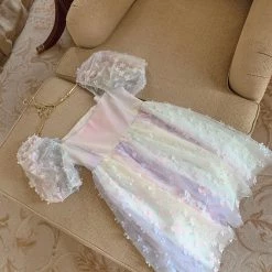 Chic Memories [Premium Selected] Dream Angel Pastel Rainbow Coloured Handmade Princess Dress New Arrivals