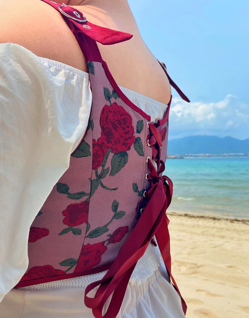Ricchie Rose Corset Handmade 10 Ricchie Rose Corset Handmade