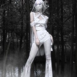 Blood Supply Silver Dragon Halter Ribbon Tops