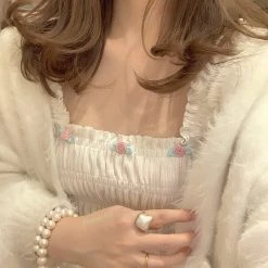 RIBERRY New Arrivals [Petite] Floral Days And You Crop Top