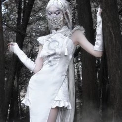 Blood Supply Silver Dragon Embroidery Qipao Style Dress New Arrivals