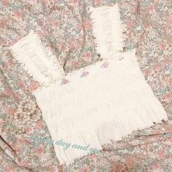 RIBERRY New Arrivals [Petite] Floral Days And You Crop Top