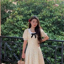 Boss JIA New Arrivals [Premium Selected] Little Lemons Vintage Midi Dress