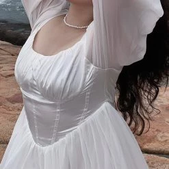 DAJUN New Arrivals [Curve Beauty] Spring Garden Fairy Midi Dress