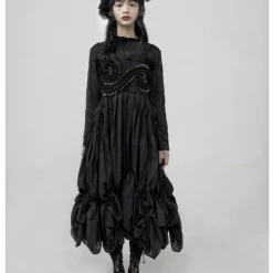 Mari Posa New Arrivals [Runway Couture] The Dark Bridal Dress