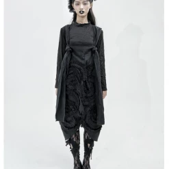 Mari Posa [Runway Couture] The Dark Swan Long Sleeve Gothic Dress