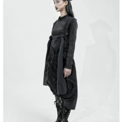 Mari Posa [Runway Couture] The Dark Swan Long Sleeve Gothic Dress