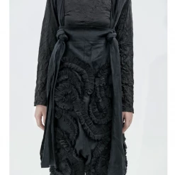 Mari Posa [Runway Couture] The Dark Swan Long Sleeve Gothic Dress