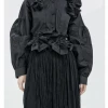 Mari Posa New Arrivals [Runway Couture] Black Rose Shirt And Skirt Set