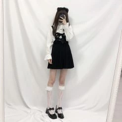 Peiliee Shop [Basic] Lolita Fairy Lace Below Knee Socks