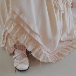 Peiliee Shop New Arrivals [Basic] Rose Fairy Lace Babydoll Below-knee Socks