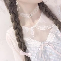Peiliee Shop [2020 New] Yuki Hime Single Collar Pastel Babydoll Inner Blouse New Arrivals