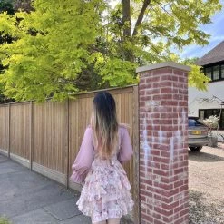 New Arrivals [Arilf SS22] Summer Juicy Peach Gentle Floral Dress