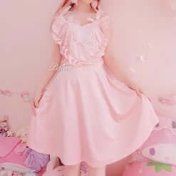 [Sample Sale] Peiliee 2 Years Anniversary The Dreamy Velvet Dress And Cotton Dress Set New Arrivals