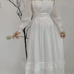 Snow Fairy Vintage Inspired Gunner Sax Dress Summer 2022