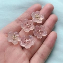 Jewelry New Arrivals Sakura Crystal Natural Gem Stone Necklace Bracelet Set