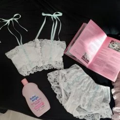 Japanese Lingeire Cottage Floral Dream Bralette Set