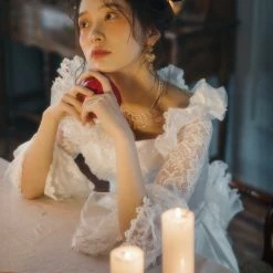 Tailor Made Wedding Dress New Arrivals [Tailor Wedding Dress] Princess Angelic Gothic Style Wedding Dress Customized Size