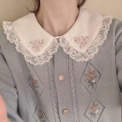 RIBERRY [Petite] Flowers And Summer Floral Cotton Shirt