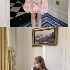 Peiliee Shop X Chic Memories [Last Stocks] Flower House Princess Vintage Mini Dress