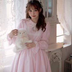 Milk Tooth Kitty In My Basket Babydoll Dress