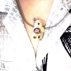 Peiliee Shop [Handmade By Yoko] I Hate Human - Bunny Doll Hairpin / Necklace New Arrivals