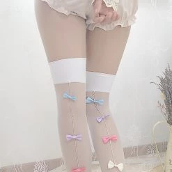 Peiliee Shop Lovely Dolly Ribbon Girl Stocking New Arrivals