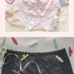 Japanese Lingeire BabyDoll Ribbon Satin Pantie New Arrivals