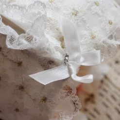 Peiliee Shop New Arrivals [Up To 100G] Snow Daisy Bra Set With Plus Sizes