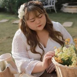 DAJUN Summer 2022 [Curve Beauty] Snow Angel Dress