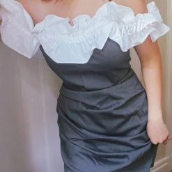 Sugar Fairy [Mid Season Sale] Chic Lady Off-shoulder Suit Dress