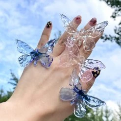 Peiliee Shop The Moment Of My Life Hand Crafted Glass Butterfly Ring 16 Peiliee Shop The Moment Of My Life Hand Crafted Glass Butterfly Ring