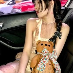 Peiliee Shop X Arilf New Arrivals [Exclusive To PeilieeShop] Bambi Poka Mini Dress