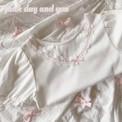 RIBERRY [Petite] Pink Day And You Shirt New Arrivals