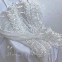 MANXI VINTAGE [Limited Edition] Butterfly Garden Chiffon Cardigan Skirt Set New Arrivals