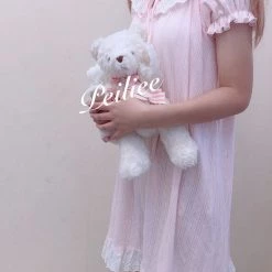 Peiliee Design [Made By Peiliee] Love Is Two Hearts As One Cotton Sleepwear Loungewear Dress