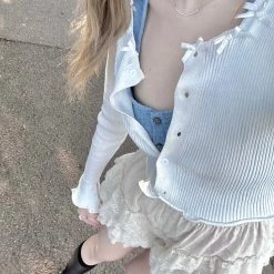 [Arilf] Moon River Knitwear Top Summer 2022