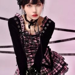 [Evil Tooth] Evil Flowery Girl Punk Dress Set