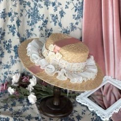 Peiliee Shop The Blooming Versailles Rose Garden Straw Hat