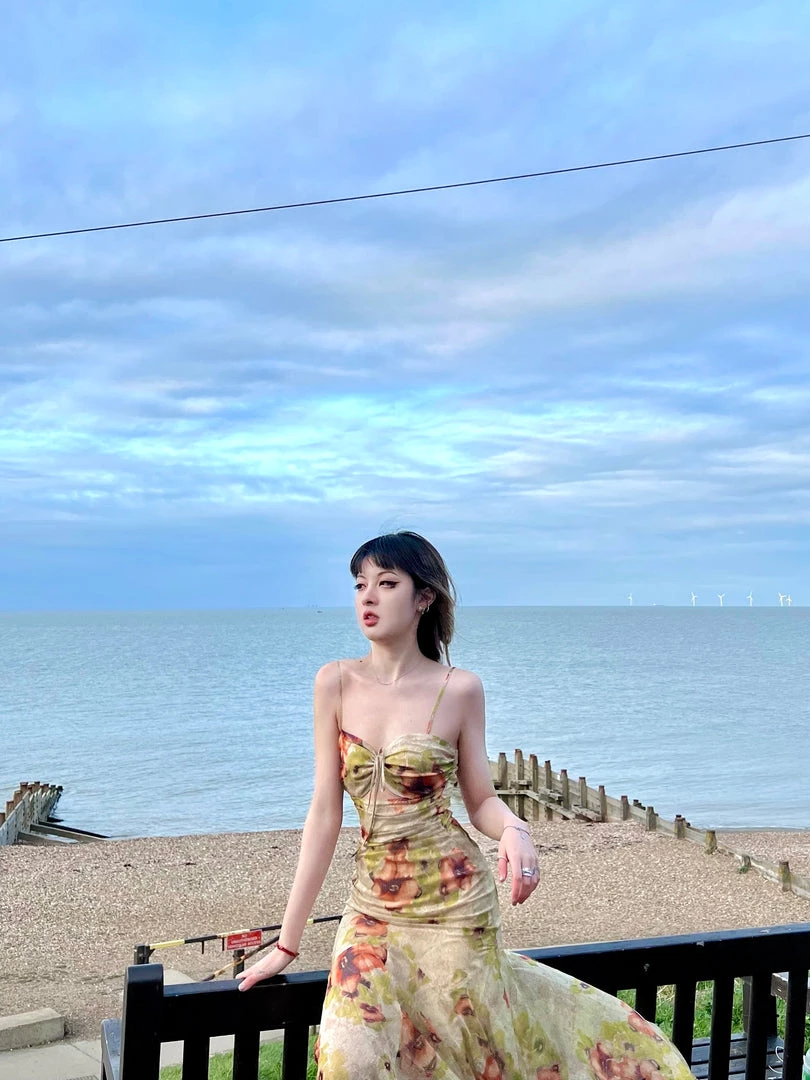 Arilf Pomegranate Flower Sea Floral Dress 21 Arilf Pomegranate Flower Sea Floral Dress