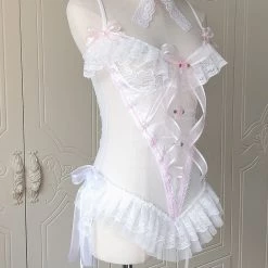 [Handmade Lingeries] Dream In Swan Feather Body Lingerie New Arrivals