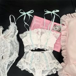 Japanese Lingeire Cottage Floral Dream Bralette Set