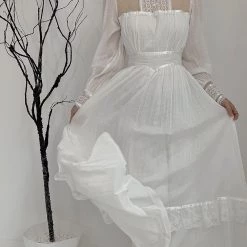 Snow Fairy Vintage Inspired Gunner Sax Dress Summer 2022