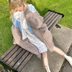 [Arilf] Winter In Paris Garden Floral Dress New Arrivals