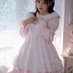 Milk Tooth Kitty In My Basket Babydoll Dress