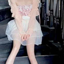 Arilf New Arrivals Minty Cloud Mini Dress Set