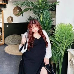 DAJUN [Curve Beauty] The Night Waltz Velvet Dress New Arrivals