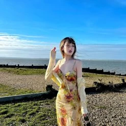 Arilf Pomegranate Flower Sea Floral Dress 38 Arilf Pomegranate Flower Sea Floral Dress