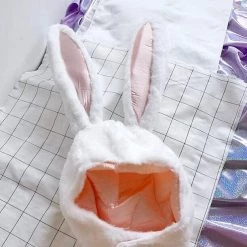 Peiliee Shop Bun Bun Love Sweet Faux Fur Hat